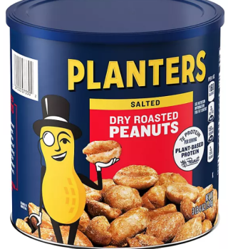 XXL Dose PLANTERS Salted Dry Roasted 'Peanuts' gesalzene Erdnüsse 1470 gr